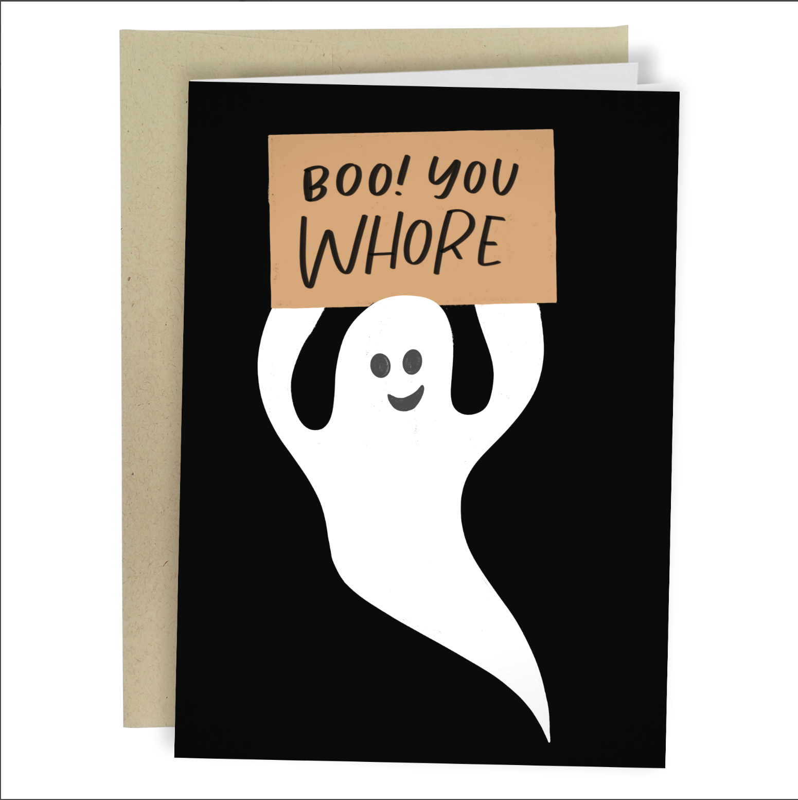 Boo! You Whore Card