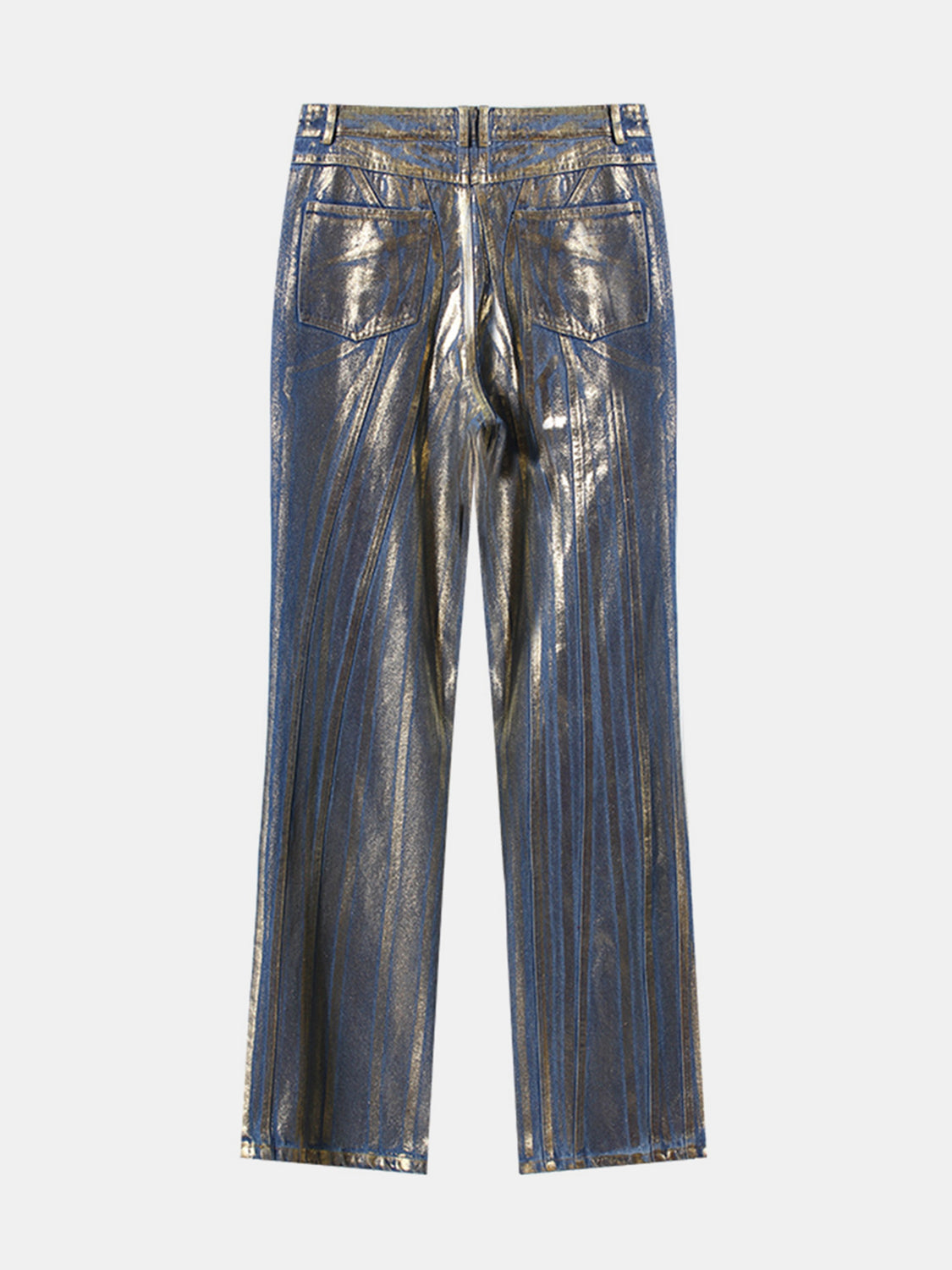 Asymmetrical Waist Jeans with Pockets