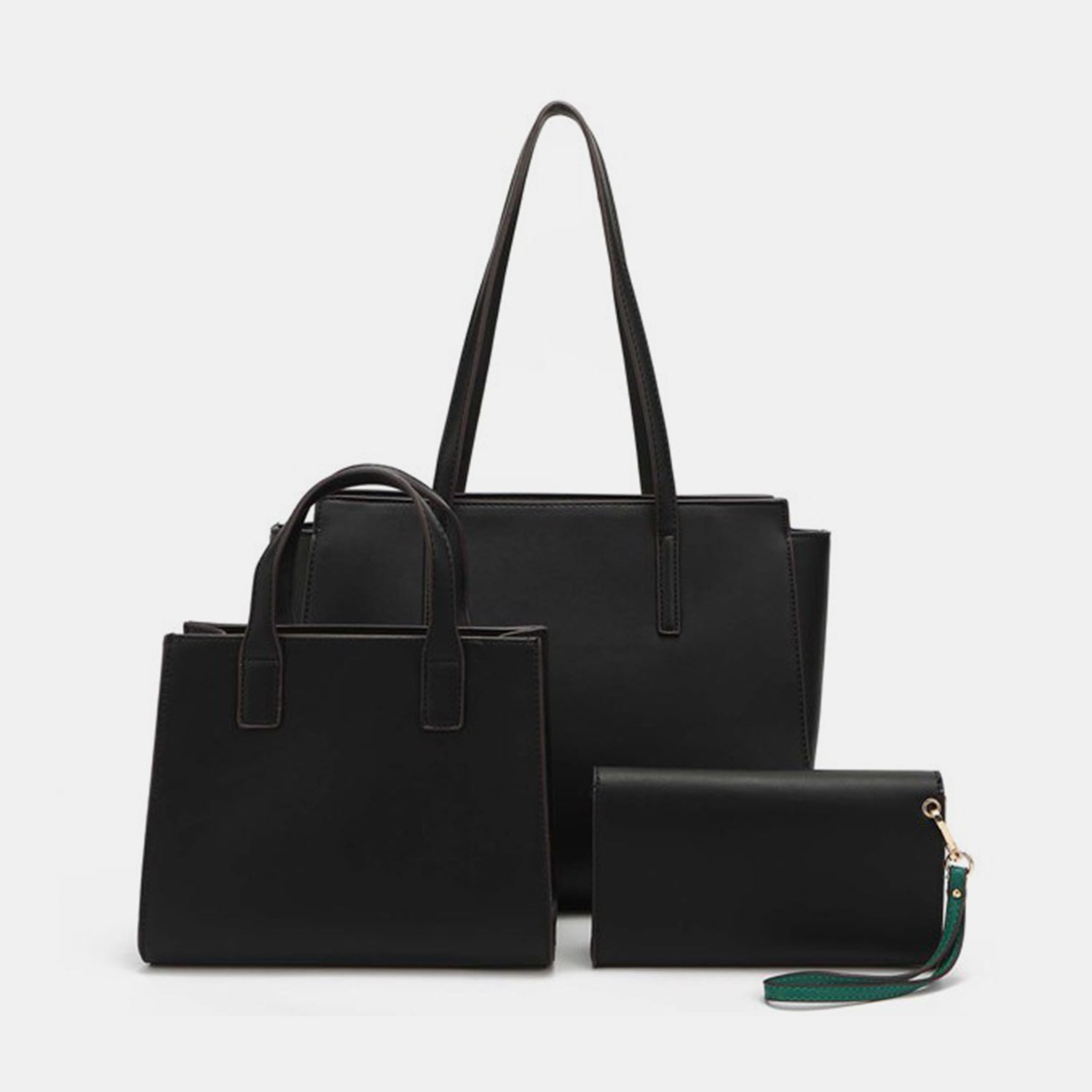 3-Piece Color Block Handbag Set