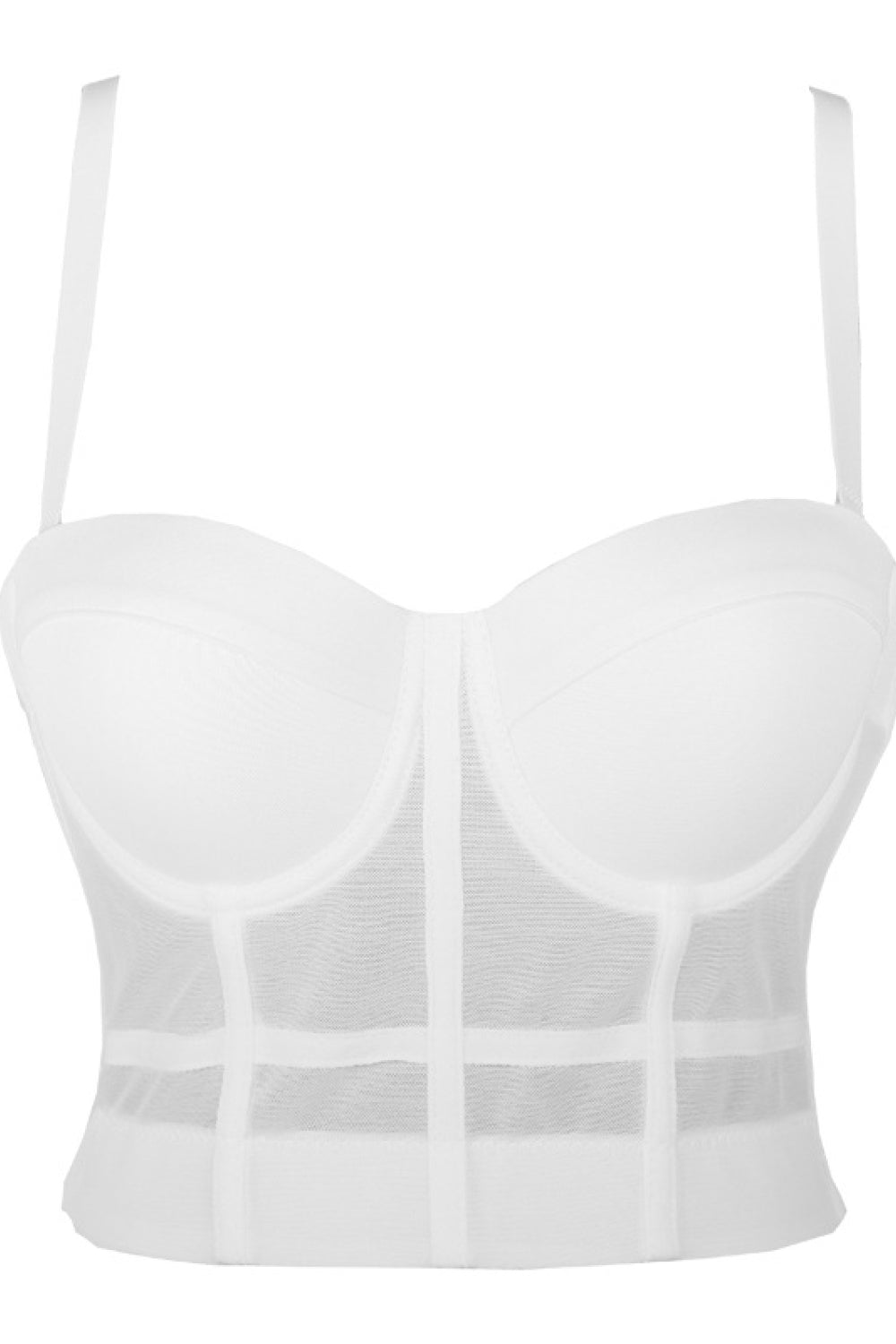 Demi Cup Bustier with Boning